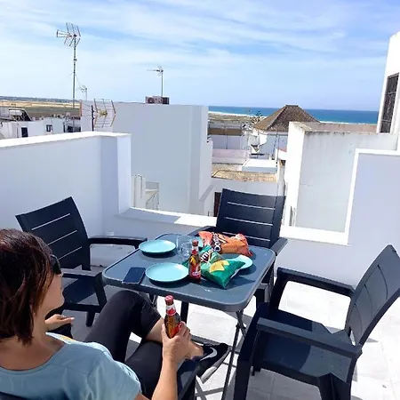 Brand New - Casa El Cuartel With Private Seaview Rooftop Conil De La Frontera Exterior photo